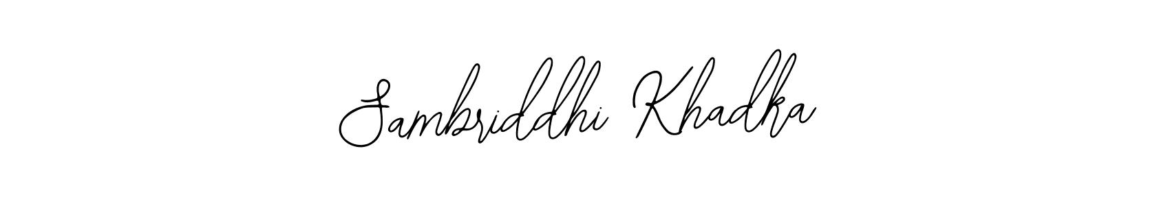 Use a signature maker to create a handwritten signature online. With this signature software, you can design (Bearetta-2O07w) your own signature for name Sambriddhi Khadka. Sambriddhi Khadka signature style 12 images and pictures png