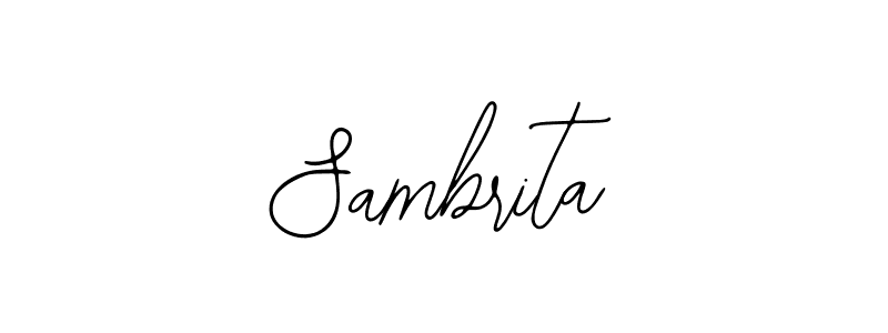 Bearetta-2O07w is a professional signature style that is perfect for those who want to add a touch of class to their signature. It is also a great choice for those who want to make their signature more unique. Get Sambrita name to fancy signature for free. Sambrita signature style 12 images and pictures png