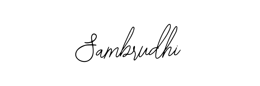 Create a beautiful signature design for name Sambrudhi. With this signature (Bearetta-2O07w) fonts, you can make a handwritten signature for free. Sambrudhi signature style 12 images and pictures png