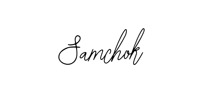 Samchok stylish signature style. Best Handwritten Sign (Bearetta-2O07w) for my name. Handwritten Signature Collection Ideas for my name Samchok. Samchok signature style 12 images and pictures png