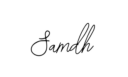 How to make Samdh name signature. Use Bearetta-2O07w style for creating short signs online. This is the latest handwritten sign. Samdh signature style 12 images and pictures png
