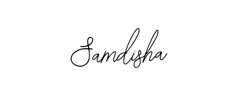 Use a signature maker to create a handwritten signature online. With this signature software, you can design (Bearetta-2O07w) your own signature for name Samdisha. Samdisha signature style 12 images and pictures png