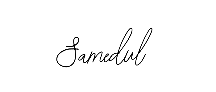 How to Draw Samedul signature style? Bearetta-2O07w is a latest design signature styles for name Samedul. Samedul signature style 12 images and pictures png