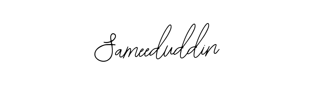 You should practise on your own different ways (Bearetta-2O07w) to write your name (Sameeduddin) in signature. don't let someone else do it for you. Sameeduddin signature style 12 images and pictures png