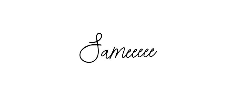 How to make Sameeeee name signature. Use Bearetta-2O07w style for creating short signs online. This is the latest handwritten sign. Sameeeee signature style 12 images and pictures png