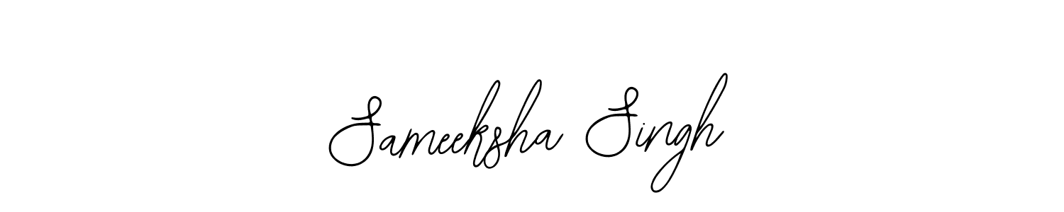 How to make Sameeksha Singh signature? Bearetta-2O07w is a professional autograph style. Create handwritten signature for Sameeksha Singh name. Sameeksha Singh signature style 12 images and pictures png