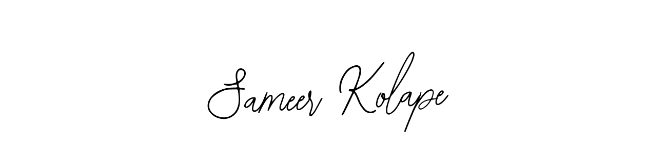 How to make Sameer Kolape name signature. Use Bearetta-2O07w style for creating short signs online. This is the latest handwritten sign. Sameer Kolape signature style 12 images and pictures png