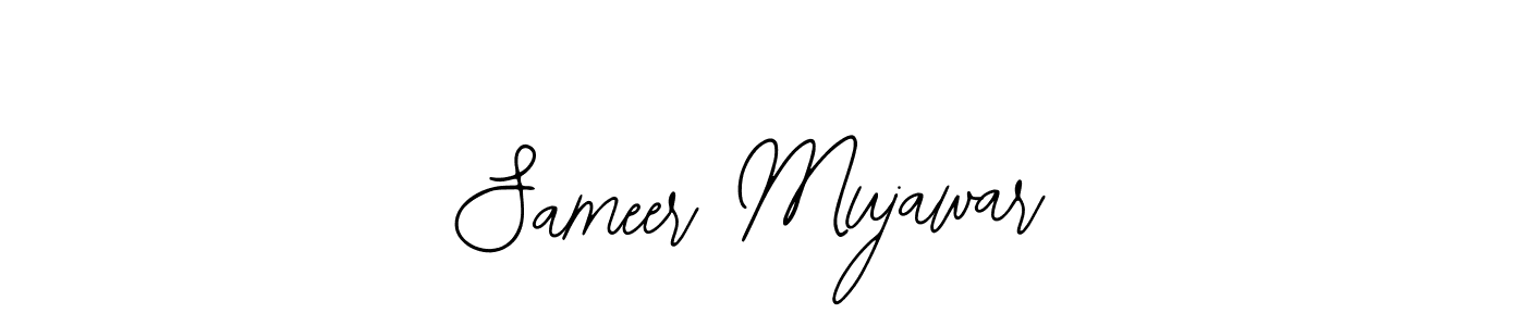 How to make Sameer Mujawar signature? Bearetta-2O07w is a professional autograph style. Create handwritten signature for Sameer Mujawar name. Sameer Mujawar signature style 12 images and pictures png