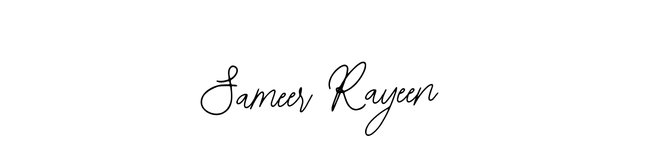 How to make Sameer Rayeen name signature. Use Bearetta-2O07w style for creating short signs online. This is the latest handwritten sign. Sameer Rayeen signature style 12 images and pictures png