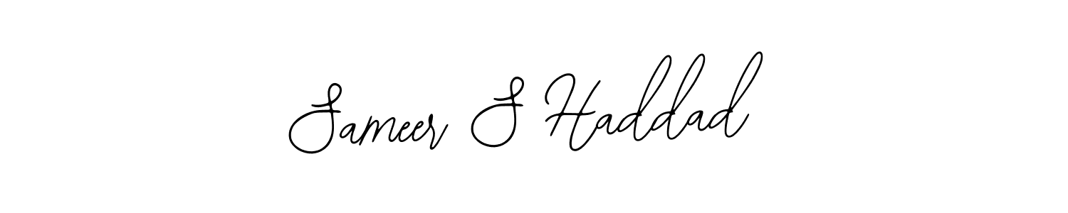 Create a beautiful signature design for name Sameer S Haddad. With this signature (Bearetta-2O07w) fonts, you can make a handwritten signature for free. Sameer S Haddad signature style 12 images and pictures png