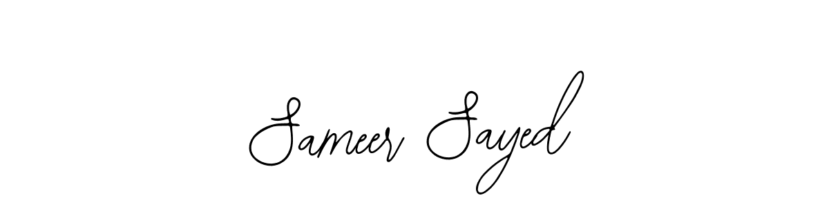 Also we have Sameer Sayed name is the best signature style. Create professional handwritten signature collection using Bearetta-2O07w autograph style. Sameer Sayed signature style 12 images and pictures png