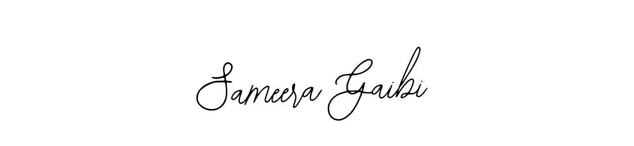 Bearetta-2O07w is a professional signature style that is perfect for those who want to add a touch of class to their signature. It is also a great choice for those who want to make their signature more unique. Get Sameera Gaibi name to fancy signature for free. Sameera Gaibi signature style 12 images and pictures png