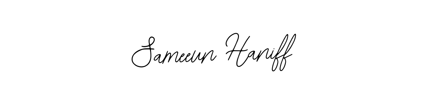 Sameeun Haniff stylish signature style. Best Handwritten Sign (Bearetta-2O07w) for my name. Handwritten Signature Collection Ideas for my name Sameeun Haniff. Sameeun Haniff signature style 12 images and pictures png