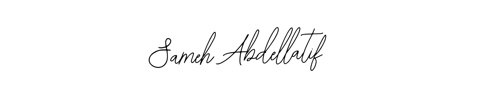 You should practise on your own different ways (Bearetta-2O07w) to write your name (Sameh Abdellatif) in signature. don't let someone else do it for you. Sameh Abdellatif signature style 12 images and pictures png