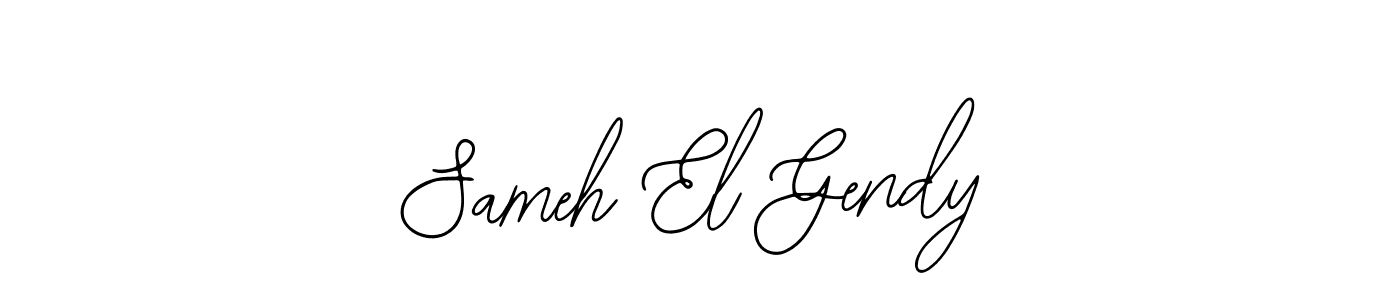 Also we have Sameh El Gendy name is the best signature style. Create professional handwritten signature collection using Bearetta-2O07w autograph style. Sameh El Gendy signature style 12 images and pictures png