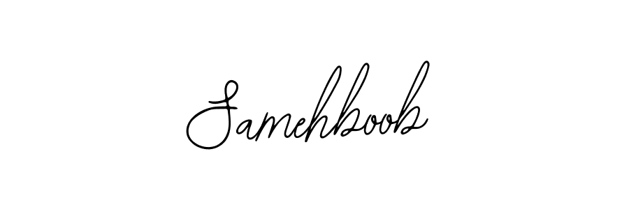 You should practise on your own different ways (Bearetta-2O07w) to write your name (Samehboob) in signature. don't let someone else do it for you. Samehboob signature style 12 images and pictures png