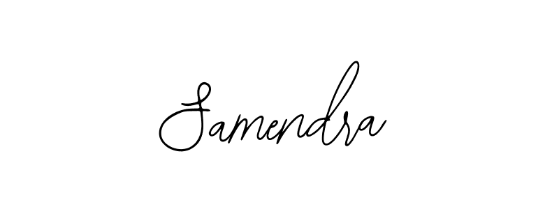 Also we have Samendra name is the best signature style. Create professional handwritten signature collection using Bearetta-2O07w autograph style. Samendra signature style 12 images and pictures png