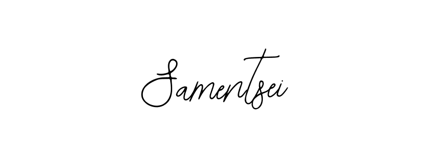 Also You can easily find your signature by using the search form. We will create Samentsei name handwritten signature images for you free of cost using Bearetta-2O07w sign style. Samentsei signature style 12 images and pictures png