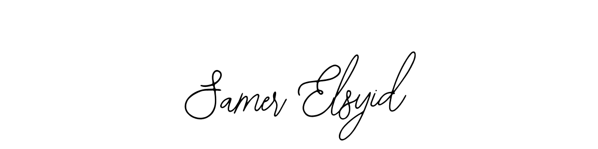 Make a beautiful signature design for name Samer Elsyid. With this signature (Bearetta-2O07w) style, you can create a handwritten signature for free. Samer Elsyid signature style 12 images and pictures png