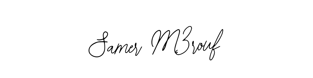 How to make Samer M3rouf name signature. Use Bearetta-2O07w style for creating short signs online. This is the latest handwritten sign. Samer M3rouf signature style 12 images and pictures png