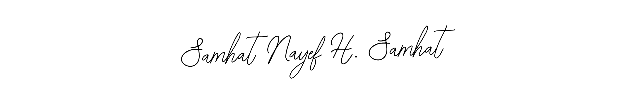 Make a beautiful signature design for name Samhat Nayef H. Samhat. With this signature (Bearetta-2O07w) style, you can create a handwritten signature for free. Samhat Nayef H. Samhat signature style 12 images and pictures png