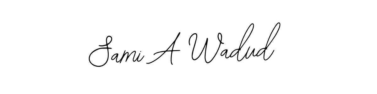 Similarly Bearetta-2O07w is the best handwritten signature design. Signature creator online .You can use it as an online autograph creator for name Sami A Wadud. Sami A Wadud signature style 12 images and pictures png