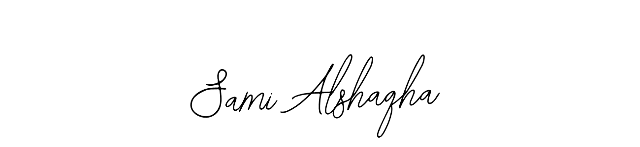 The best way (Bearetta-2O07w) to make a short signature is to pick only two or three words in your name. The name Sami Alshaqha include a total of six letters. For converting this name. Sami Alshaqha signature style 12 images and pictures png