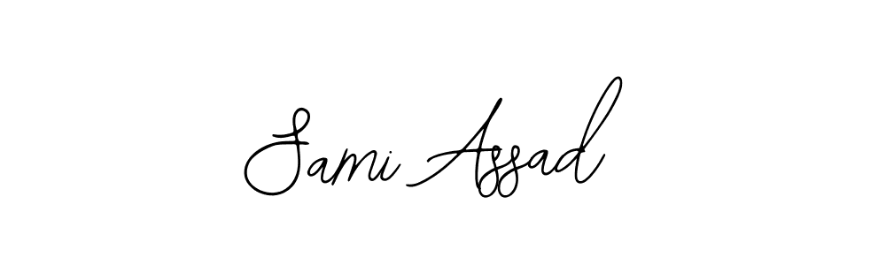 How to make Sami Assad name signature. Use Bearetta-2O07w style for creating short signs online. This is the latest handwritten sign. Sami Assad signature style 12 images and pictures png