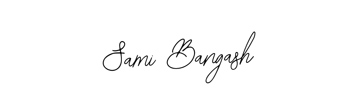 Bearetta-2O07w is a professional signature style that is perfect for those who want to add a touch of class to their signature. It is also a great choice for those who want to make their signature more unique. Get Sami Bangash name to fancy signature for free. Sami Bangash signature style 12 images and pictures png