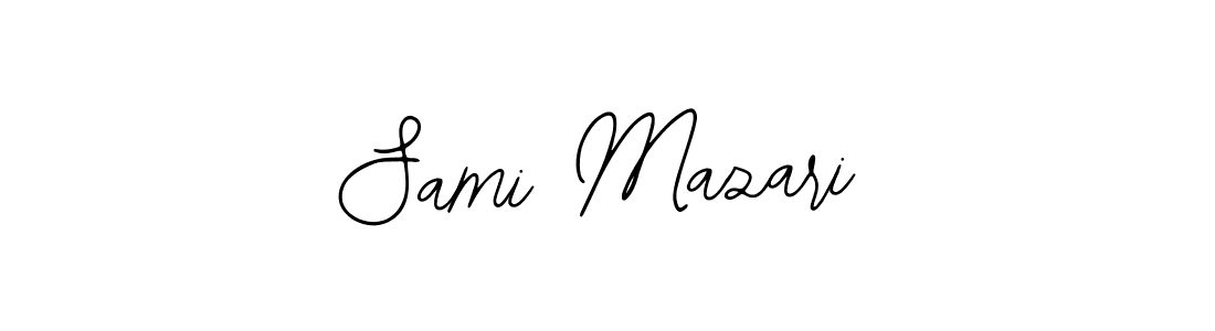 You should practise on your own different ways (Bearetta-2O07w) to write your name (Sami Mazari) in signature. don't let someone else do it for you. Sami Mazari signature style 12 images and pictures png