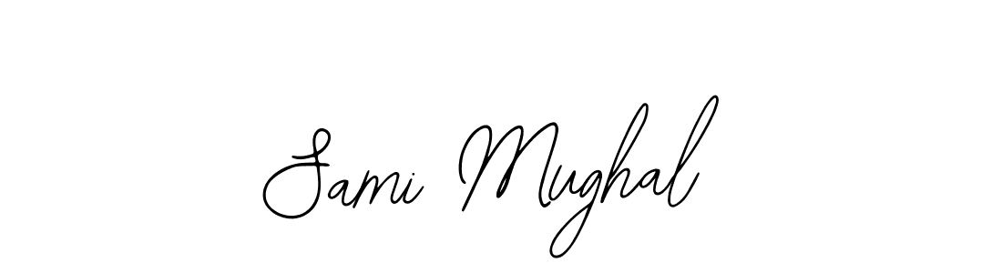 How to make Sami Mughal name signature. Use Bearetta-2O07w style for creating short signs online. This is the latest handwritten sign. Sami Mughal signature style 12 images and pictures png