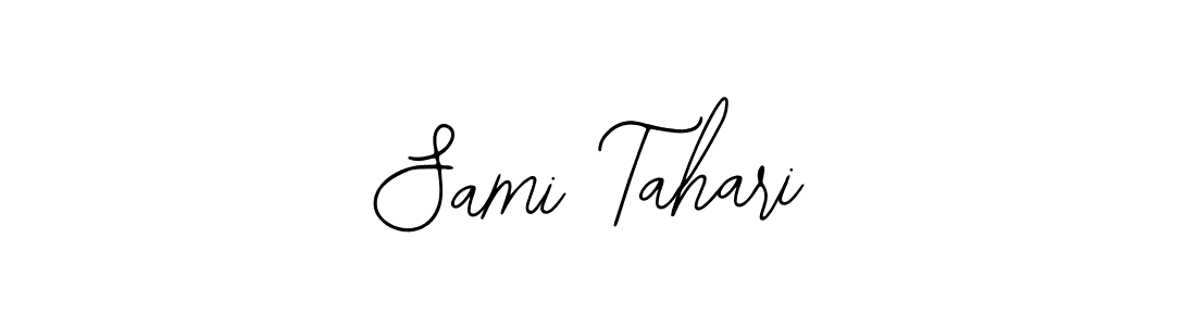 Use a signature maker to create a handwritten signature online. With this signature software, you can design (Bearetta-2O07w) your own signature for name Sami Tahari. Sami Tahari signature style 12 images and pictures png