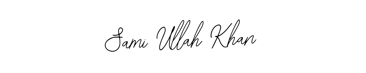 Also You can easily find your signature by using the search form. We will create Sami Ullah Khan name handwritten signature images for you free of cost using Bearetta-2O07w sign style. Sami Ullah Khan signature style 12 images and pictures png