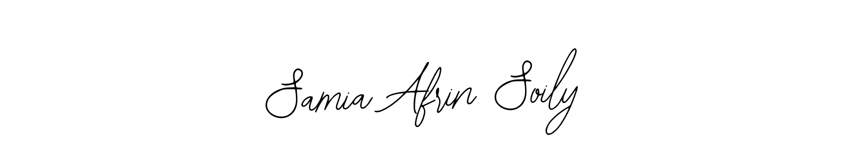 Also You can easily find your signature by using the search form. We will create Samia Afrin Soily name handwritten signature images for you free of cost using Bearetta-2O07w sign style. Samia Afrin Soily signature style 12 images and pictures png