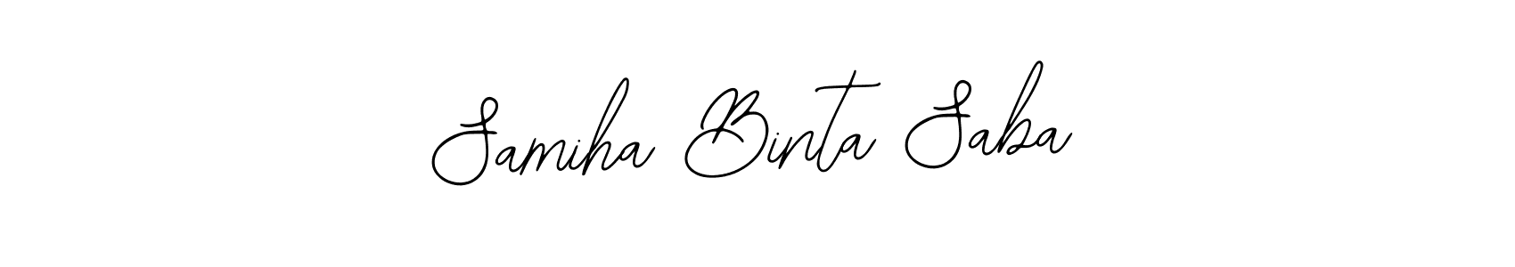 Design your own signature with our free online signature maker. With this signature software, you can create a handwritten (Bearetta-2O07w) signature for name Samiha Binta Saba. Samiha Binta Saba signature style 12 images and pictures png