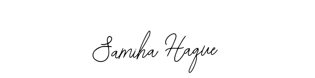 Design your own signature with our free online signature maker. With this signature software, you can create a handwritten (Bearetta-2O07w) signature for name Samiha Haque. Samiha Haque signature style 12 images and pictures png