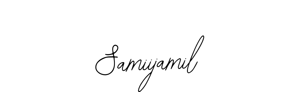 You should practise on your own different ways (Bearetta-2O07w) to write your name (Samiijamil) in signature. don't let someone else do it for you. Samiijamil signature style 12 images and pictures png