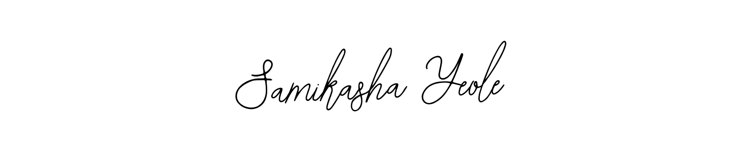 Also we have Samikasha Yeole name is the best signature style. Create professional handwritten signature collection using Bearetta-2O07w autograph style. Samikasha Yeole signature style 12 images and pictures png