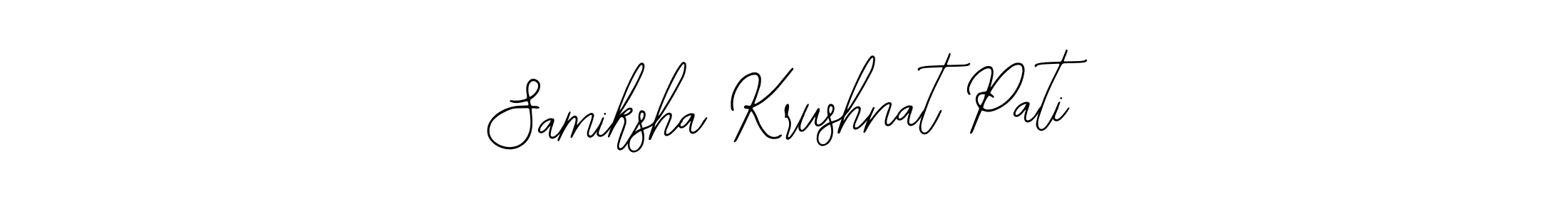 Make a beautiful signature design for name Samiksha Krushnat Pati. Use this online signature maker to create a handwritten signature for free. Samiksha Krushnat Pati signature style 12 images and pictures png