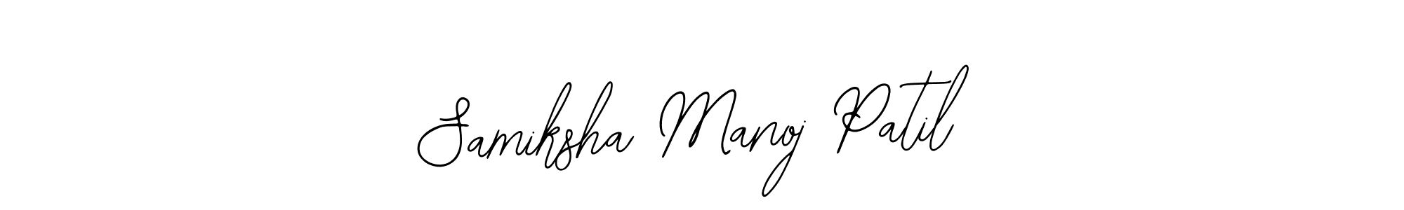 Similarly Bearetta-2O07w is the best handwritten signature design. Signature creator online .You can use it as an online autograph creator for name Samiksha Manoj Patil. Samiksha Manoj Patil signature style 12 images and pictures png