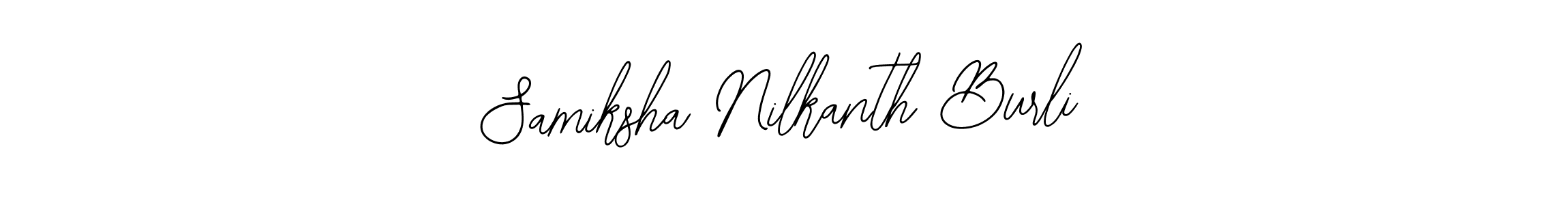 Check out images of Autograph of Samiksha Nilkanth Burli name. Actor Samiksha Nilkanth Burli Signature Style. Bearetta-2O07w is a professional sign style online. Samiksha Nilkanth Burli signature style 12 images and pictures png