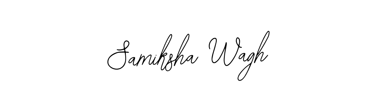 How to make Samiksha Wagh name signature. Use Bearetta-2O07w style for creating short signs online. This is the latest handwritten sign. Samiksha Wagh signature style 12 images and pictures png