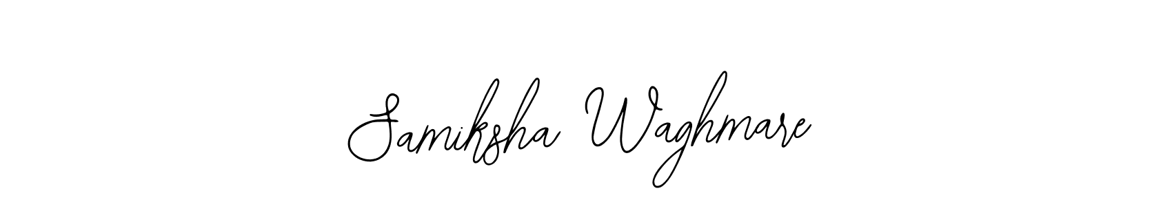 Use a signature maker to create a handwritten signature online. With this signature software, you can design (Bearetta-2O07w) your own signature for name Samiksha Waghmare. Samiksha Waghmare signature style 12 images and pictures png