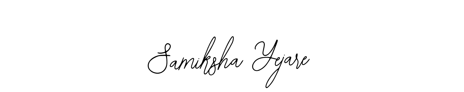 Check out images of Autograph of Samiksha Yejare name. Actor Samiksha Yejare Signature Style. Bearetta-2O07w is a professional sign style online. Samiksha Yejare signature style 12 images and pictures png