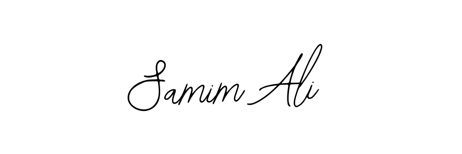 You should practise on your own different ways (Bearetta-2O07w) to write your name (Samim Ali) in signature. don't let someone else do it for you. Samim Ali signature style 12 images and pictures png