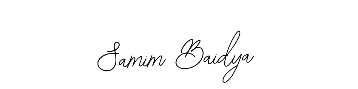 Use a signature maker to create a handwritten signature online. With this signature software, you can design (Bearetta-2O07w) your own signature for name Samim Baidya. Samim Baidya signature style 12 images and pictures png