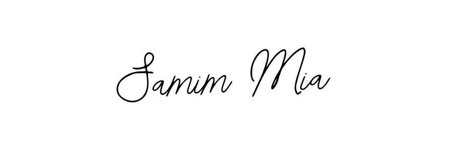 The best way (Bearetta-2O07w) to make a short signature is to pick only two or three words in your name. The name Samim Mia include a total of six letters. For converting this name. Samim Mia signature style 12 images and pictures png