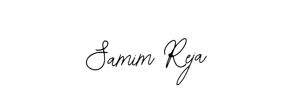 The best way (Bearetta-2O07w) to make a short signature is to pick only two or three words in your name. The name Samim Reja include a total of six letters. For converting this name. Samim Reja signature style 12 images and pictures png