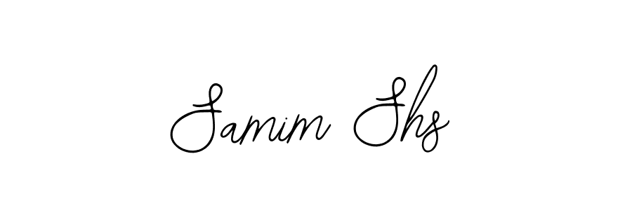 if you are searching for the best signature style for your name Samim Shs. so please give up your signature search. here we have designed multiple signature styles  using Bearetta-2O07w. Samim Shs signature style 12 images and pictures png