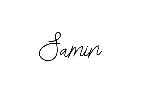 Use a signature maker to create a handwritten signature online. With this signature software, you can design (Bearetta-2O07w) your own signature for name Samin. Samin signature style 12 images and pictures png